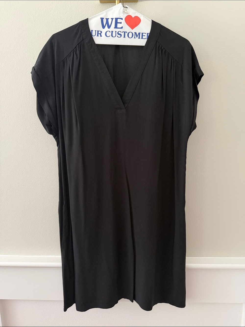 GAP Black V-Neck Tunic Dress